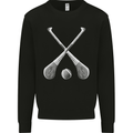 Hurling Bats and Ball Kids Sweatshirt Jumper Black