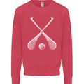 Hurling Bats and Ball Kids Sweatshirt Jumper Heliconia