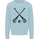 Hurling Bats and Ball Kids Sweatshirt Jumper Light Blue