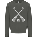 Hurling Bats and Ball Kids Sweatshirt Jumper Storm Grey