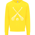 Hurling Bats and Ball Kids Sweatshirt Jumper Yellow