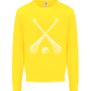 Hurling Bats and Ball Kids Sweatshirt Jumper Yellow