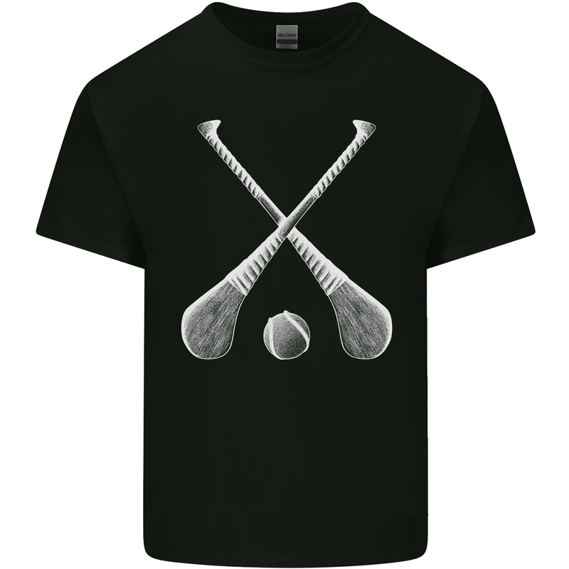 Hurling Bats and Ball Kids T-Shirt Childrens Black