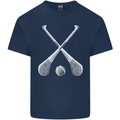 Hurling Bats and Ball Kids T-Shirt Childrens Navy Blue