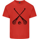 Hurling Bats and Ball Kids T-Shirt Childrens Red