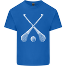 Hurling Bats and Ball Kids T-Shirt Childrens Royal Blue