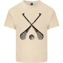 Hurling Bats and Ball Mens Cotton T-Shirt Tee Top Natural