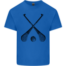 Hurling Bats and Ball Mens Cotton T-Shirt Tee Top Royal Blue
