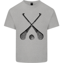 Hurling Bats and Ball Mens Cotton T-Shirt Tee Top Sports Grey
