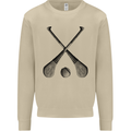 Hurling Bats and Ball Mens Sweatshirt Jumper Sand
