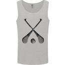 Hurling Bats and Ball Mens Vest Tank Top Sports Grey