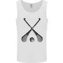 Hurling Bats and Ball Mens Vest Tank Top White