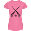 Hurling Bats and Ball Womens Petite Cut T-Shirt Azalea
