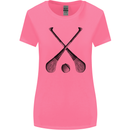 Hurling Bats and Ball Womens Wider Cut T-Shirt Azalea