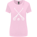 Hurling Bats and Ball Womens Wider Cut T-Shirt Light Pink