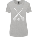 Hurling Bats and Ball Womens Wider Cut T-Shirt Sports Grey