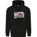 Husky Alaskan I Dont Like People Mornings Childrens Kids Hoodie Black