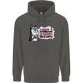 Husky Alaskan I Dont Like People Mornings Childrens Kids Hoodie Storm Grey