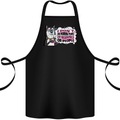 Husky Alaskan I Dont Like People Mornings Cotton Apron 100% Organic Black