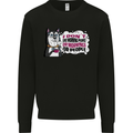 Husky Alaskan I Dont Like People Mornings Kids Sweatshirt Jumper Black
