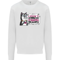 Husky Alaskan I Dont Like People Mornings Kids Sweatshirt Jumper White
