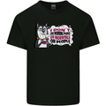 Husky Alaskan I Dont Like People Mornings Kids T-Shirt Childrens Black