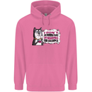 Husky Alaskan I Dont Like People Mornings Mens 80% Cotton Hoodie Azelea