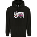 Husky Alaskan I Dont Like People Mornings Mens 80% Cotton Hoodie Black