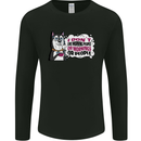 Husky Alaskan I Dont Like People Mornings Mens Long Sleeve T-Shirt Black