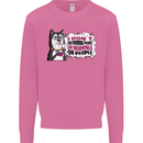 Husky Alaskan I Dont Like People Mornings Mens Sweatshirt Jumper Azalea