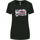 Husky Alaskan I Dont Like People Mornings Womens Wider Cut T-Shirt Black