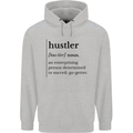 Hustler Definition Entrepreneur Hustle Childrens Kids Hoodie Sports Grey