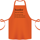 Hustler Definition Entrepreneur Hustle Cotton Apron 100% Organic Orange