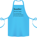 Hustler Definition Entrepreneur Hustle Cotton Apron 100% Organic Turquoise