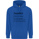 Hustler Definition Entrepreneur Hustle Mens 80% Cotton Hoodie Royal Blue