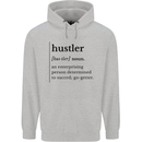 Hustler Definition Entrepreneur Hustle Mens 80% Cotton Hoodie Sports Grey