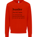 Hustler Definition Entrepreneur Hustle Mens Sweatshirt Jumper Bright Red