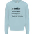 Hustler Definition Entrepreneur Hustle Mens Sweatshirt Jumper Light Blue