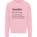 Hustler Definition Entrepreneur Hustle Mens Sweatshirt Jumper Light Pink