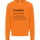 Hustler Definition Entrepreneur Hustle Mens Sweatshirt Jumper Orange