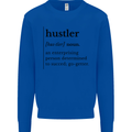 Hustler Definition Entrepreneur Hustle Mens Sweatshirt Jumper Royal Blue