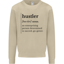 Hustler Definition Entrepreneur Hustle Mens Sweatshirt Jumper Sand
