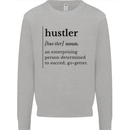 Hustler Definition Entrepreneur Hustle Mens Sweatshirt Jumper Sports Grey
