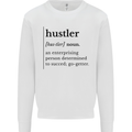Hustler Definition Entrepreneur Hustle Mens Sweatshirt Jumper White