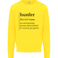 Hustler Definition Entrepreneur Hustle Mens Sweatshirt Jumper Yellow