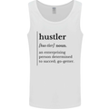 Hustler Definition Entrepreneur Hustle Mens Vest Tank Top White