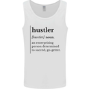 Hustler Definition Entrepreneur Hustle Mens Vest Tank Top White