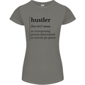 Hustler Definition Entrepreneur Hustle Womens Petite Cut T-Shirt Charcoal