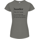 Hustler Definition Entrepreneur Hustle Womens Petite Cut T-Shirt Charcoal