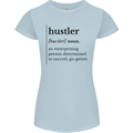 Hustler Definition Entrepreneur Hustle Womens Petite Cut T-Shirt Light Blue